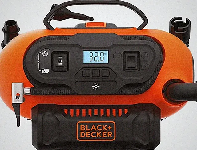 20V MAX* Inflator, Portable Air Compressor, 3 Modes: Cordless, 120V Corded, and