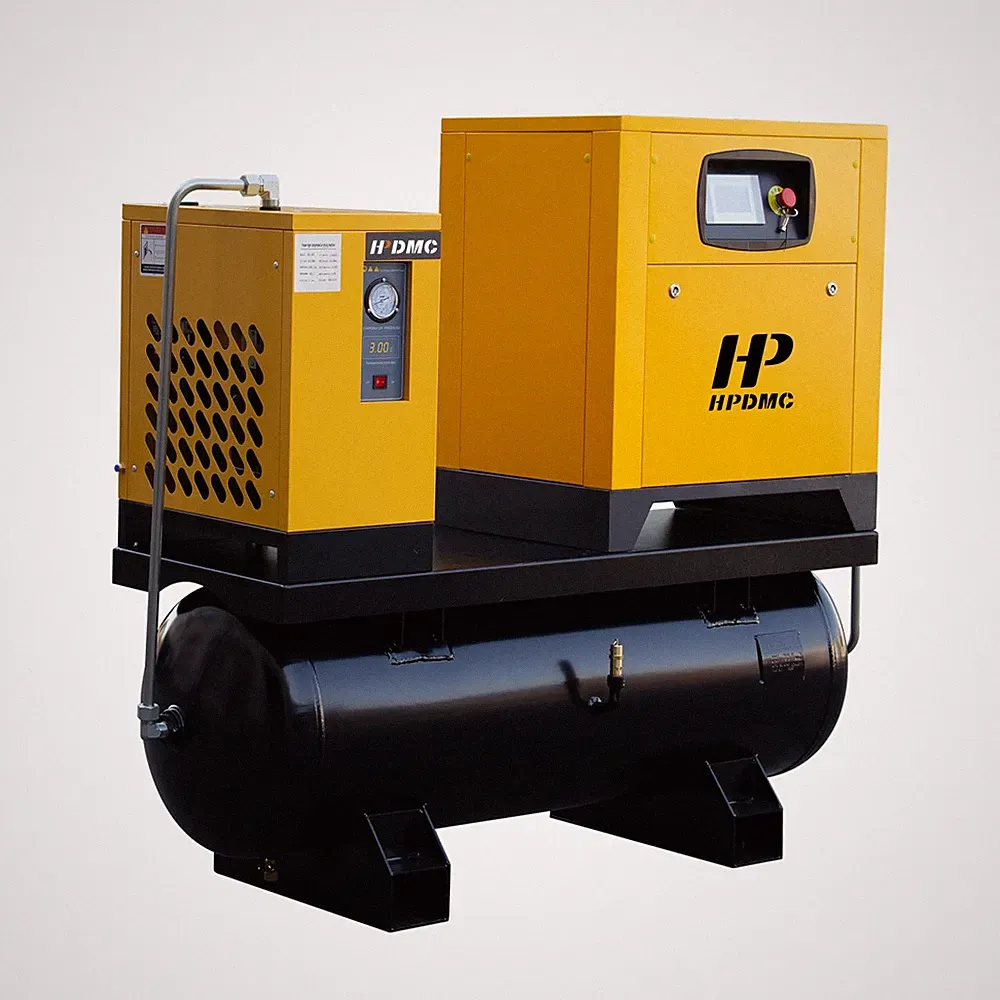 HPDMC 10HP 3Ph 460V Combined Variable Rotary Screw Air Compressor w/Dryer 39CFM