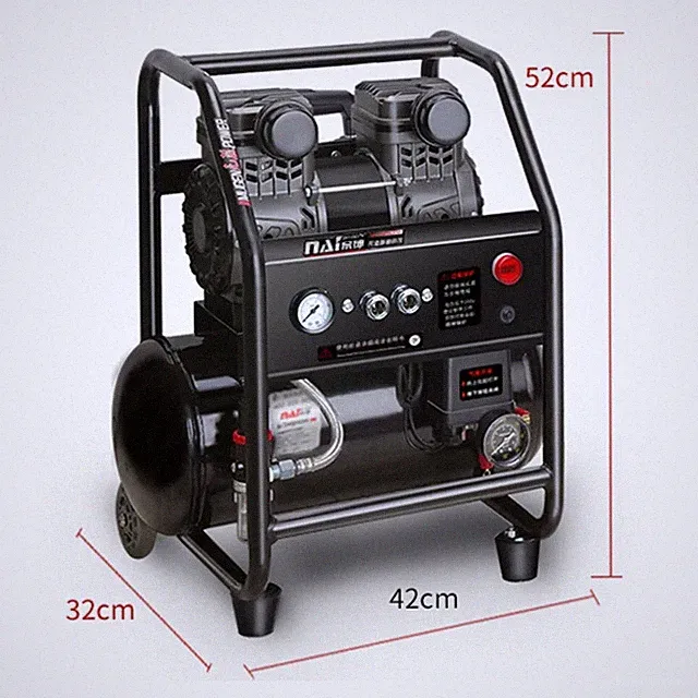Oil-Free Silent Air Compressor - Compact High-Pressure Inflator 220V